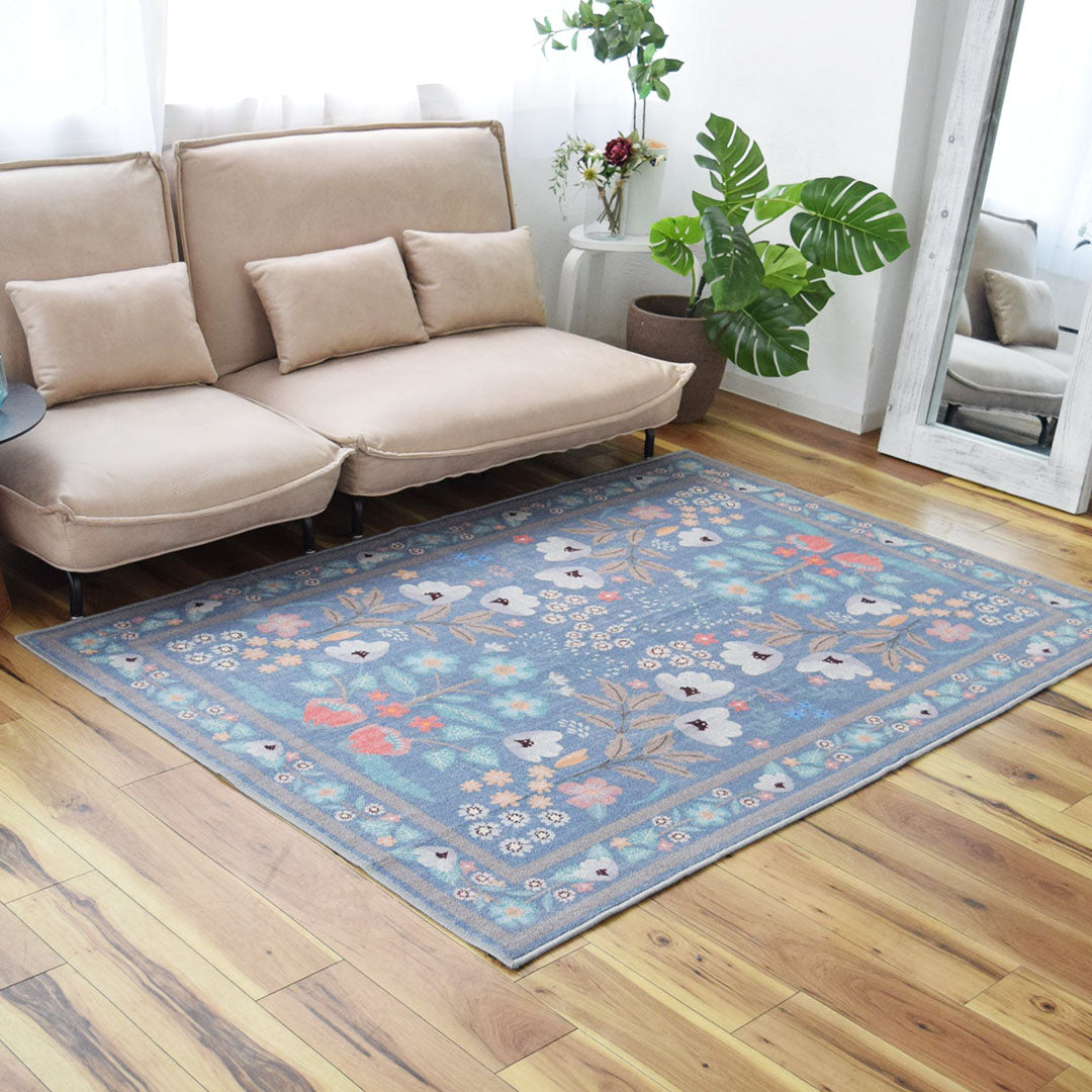 フラワー花柄ラグ TOCORU Series