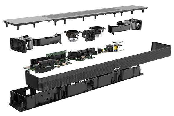 ボーズ】Dolby Atmosに対応したサウンドバー コンパクトながら左右から