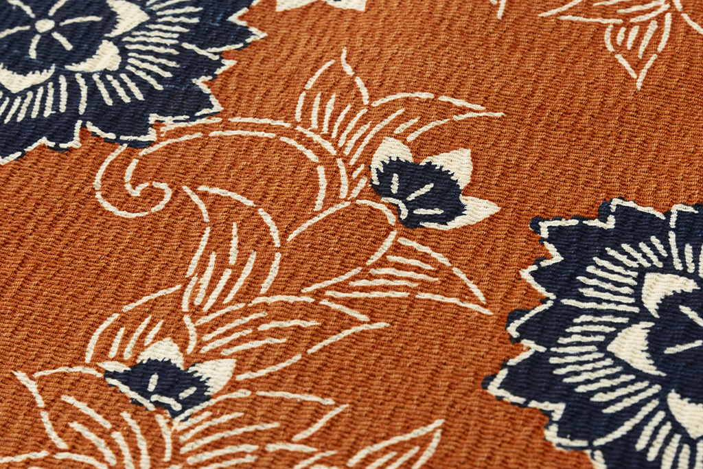 浦野理一作 型絵染 縮緬九寸名古屋帯 | 特選きものコレクション