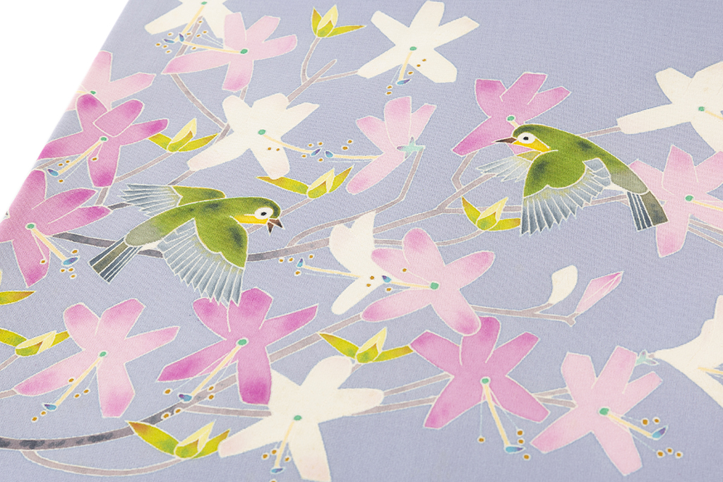 百貫華峰作 本加賀友禅 塩瀬九寸名古屋帯 | 特選きものコレクション