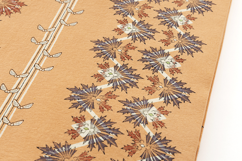 人間国宝 鈴田滋人作 木版摺更紗 染九寸名古屋帯 | 特選きものコレクション