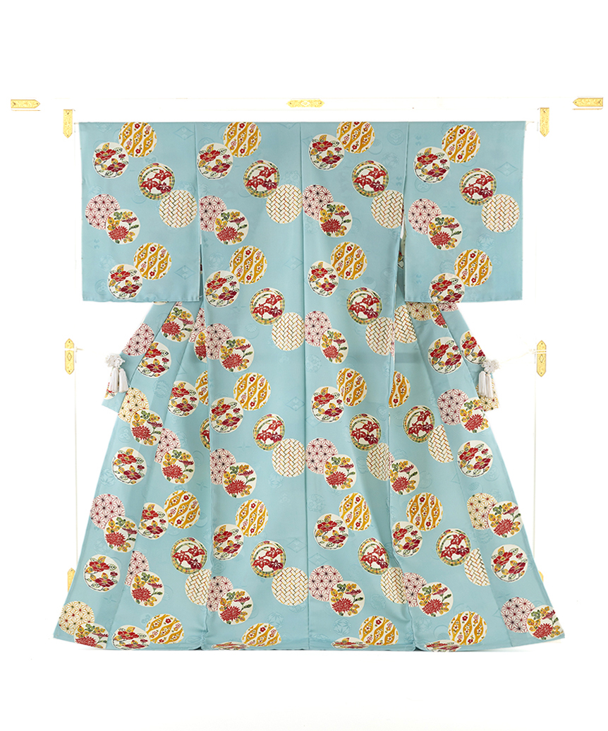 国画会会員 小島悳次郎作 型絵染 小紋地 未仕立て品 | 特選きもの