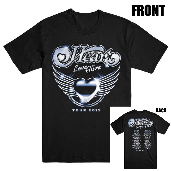 HEART】ロックTシャツ メンズ バンドTシャツ メンズ HEART Love Alive