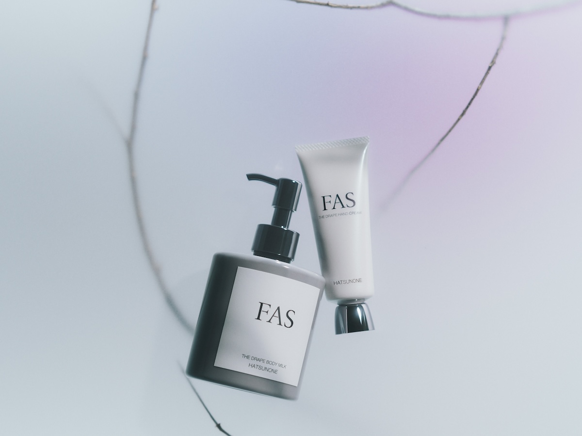 新シリーズ FAS ザ ドレープからボディミルク＆ハンドクリームが登場