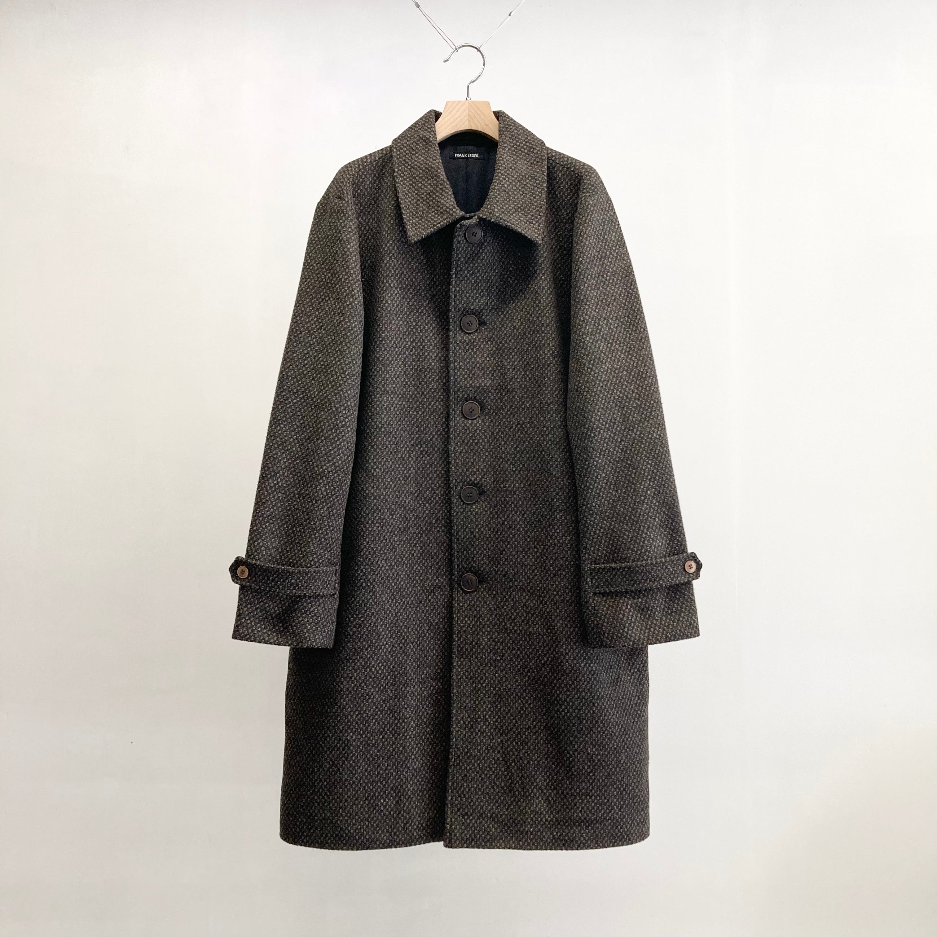 frank leder / フランクリーダー】BROWN STRUCTURED WOOL COAT / Brown