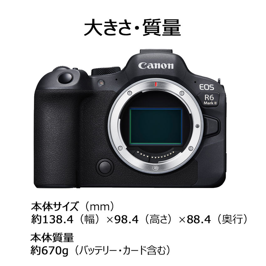 キヤノン EOS R6 Mark II・ボディー – トキワカメラ