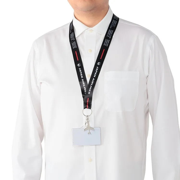 JALUX JALオリジナル ネックストラップ FLEET 2 ブラック 日本航空