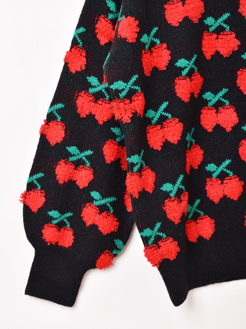 Meridian チェリー柄 セーター – 古着屋Top of the Hillのネット通販サイト