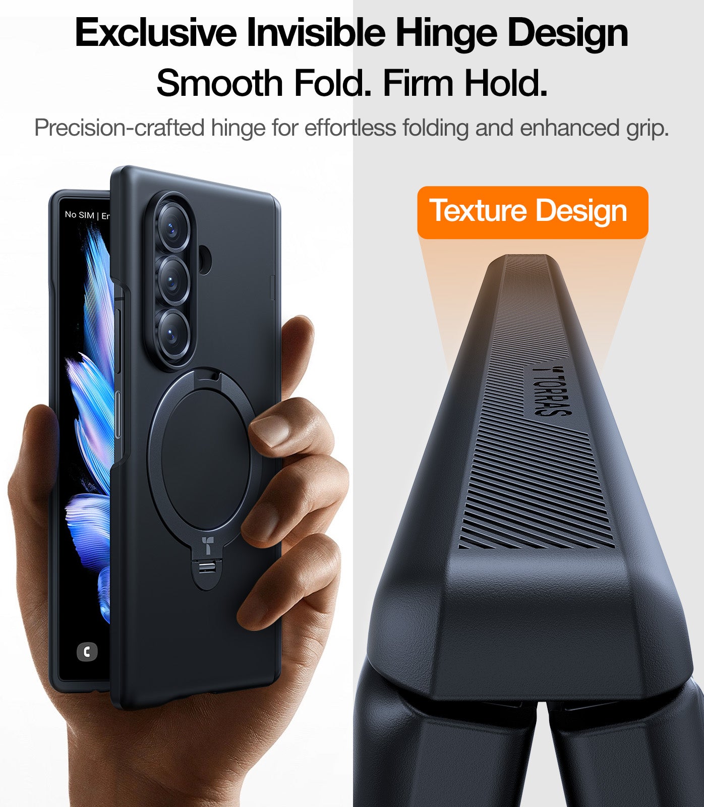 Galaxy Z Fold 7】TORRAS Ostand Spin Magsafe Phone Protective Case