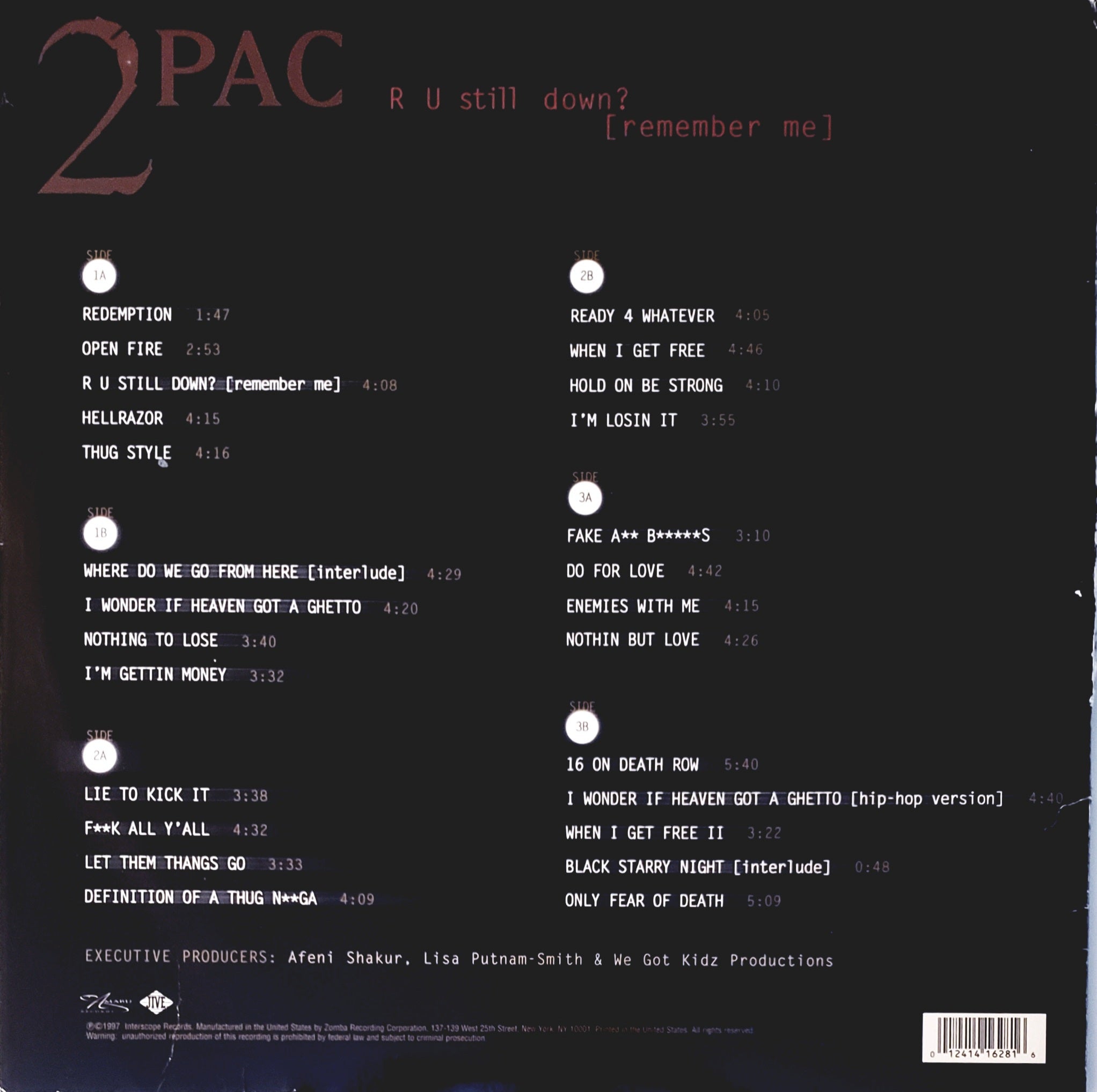 2PAC R U still down? {remember me} (3xLP Vinyl Record) NEW PRICE