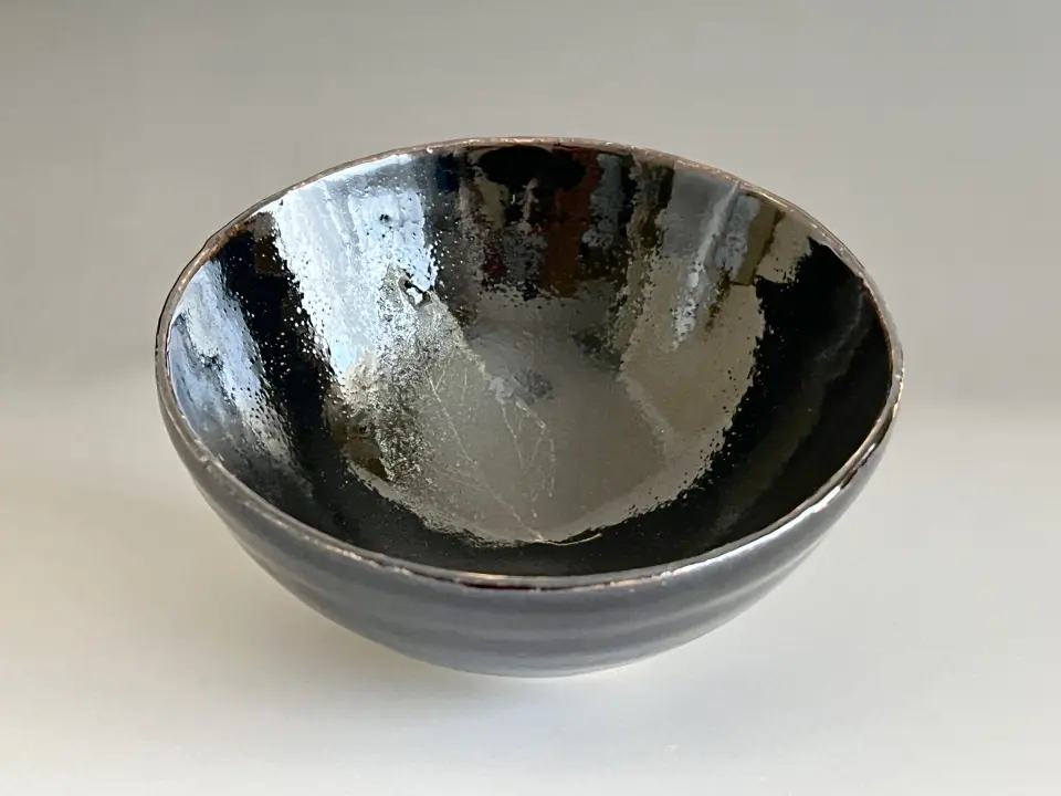 人間国宝 松井康成 萃瓷 練上茶碗 蕪絵 茶道具 二重箱 | 陶酔庵 -tousuian-