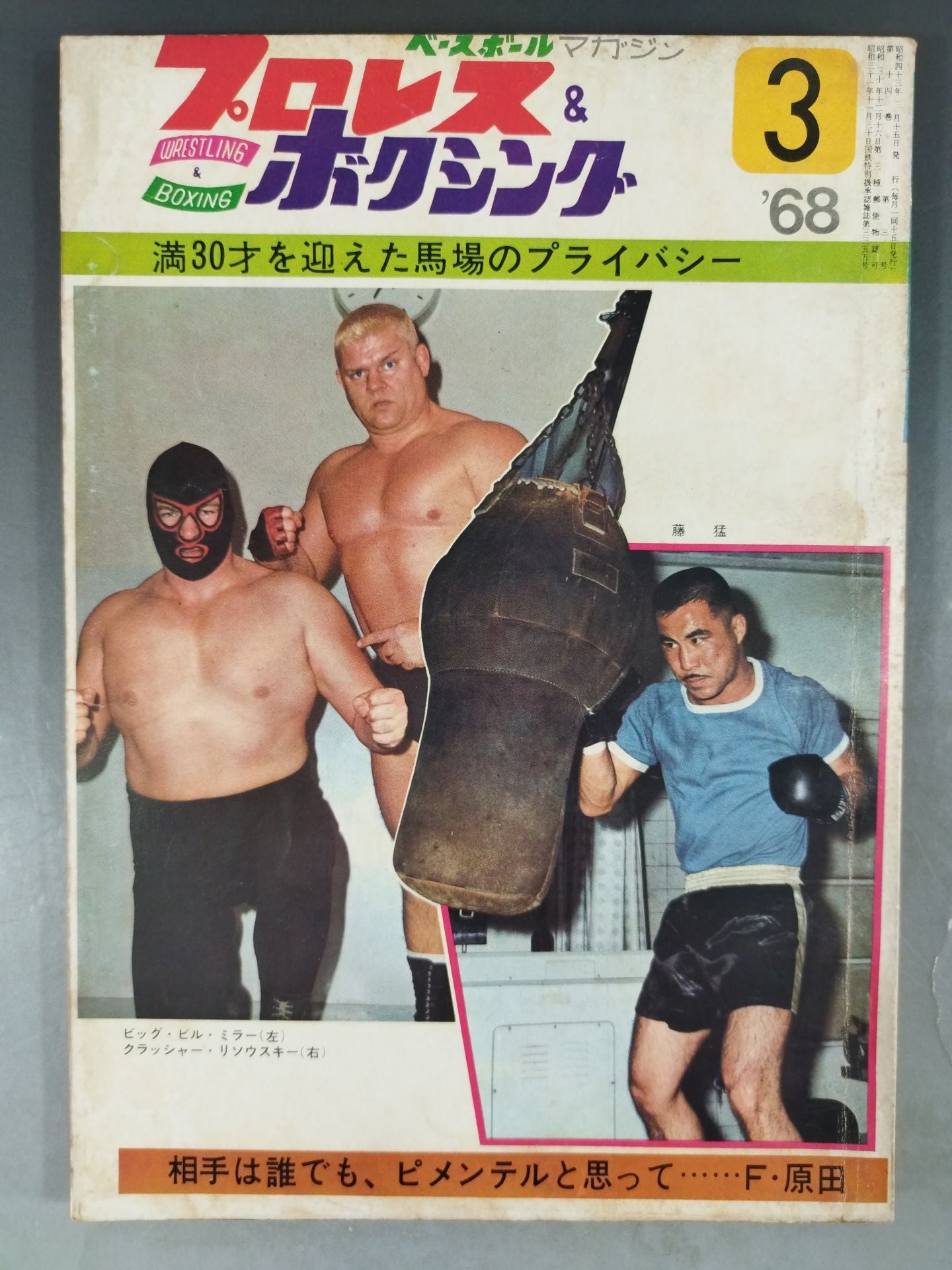 プロレス&ボクシング 1968年03月号 – 闘道館