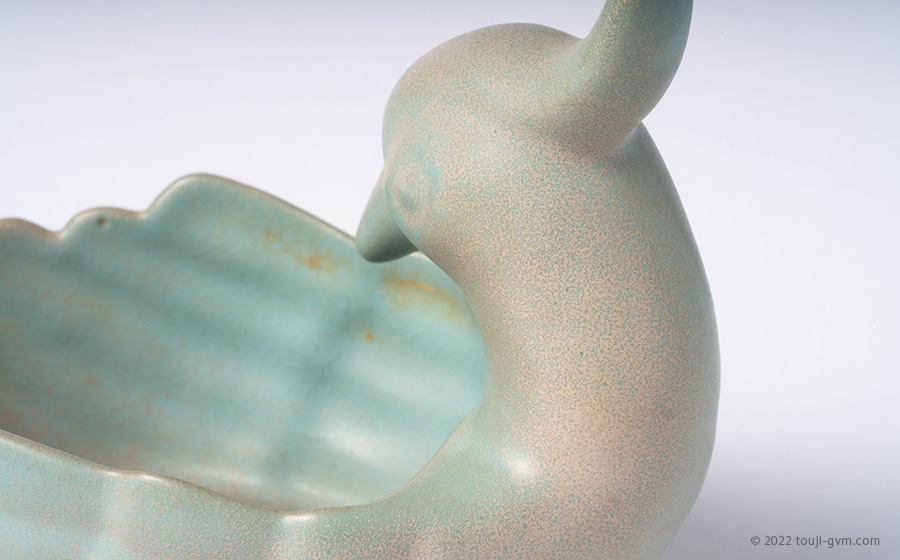 中国美術 鈞窯 鳥餌器 φ6cm 希少 文房具筆洗伝来(K-YC352) 中国美術 鈞