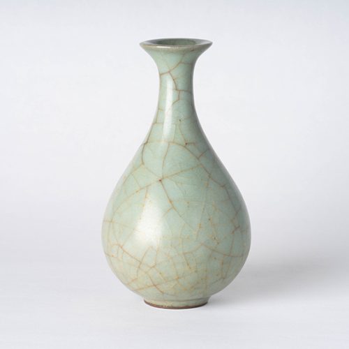 南宋官窯 玉壺春瓶 – Celadon Alcohol bottle | 陶磁オンライン美術館