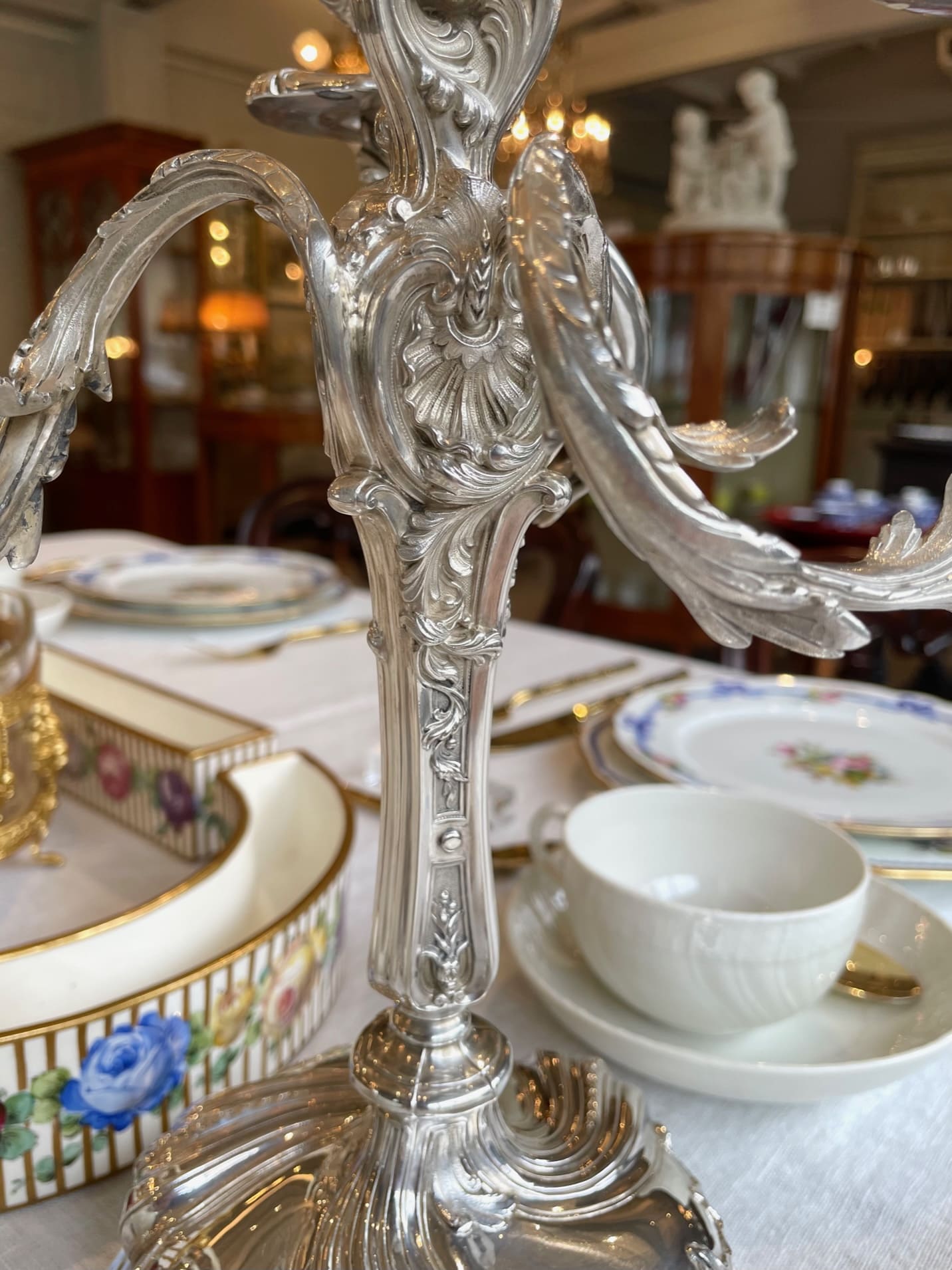 FRAY Fils シルバーキャンドルスタンド ペア t583 - 陶夢