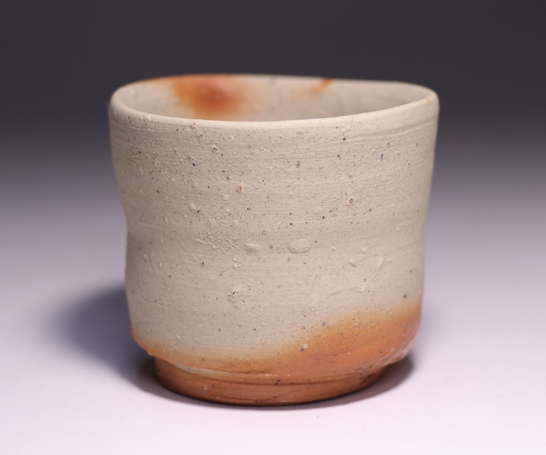 金重 愫 作 「緋襷ぐい呑 最良土ニテ」 ～備前焼専門卸小売店 川口陶楽苑～