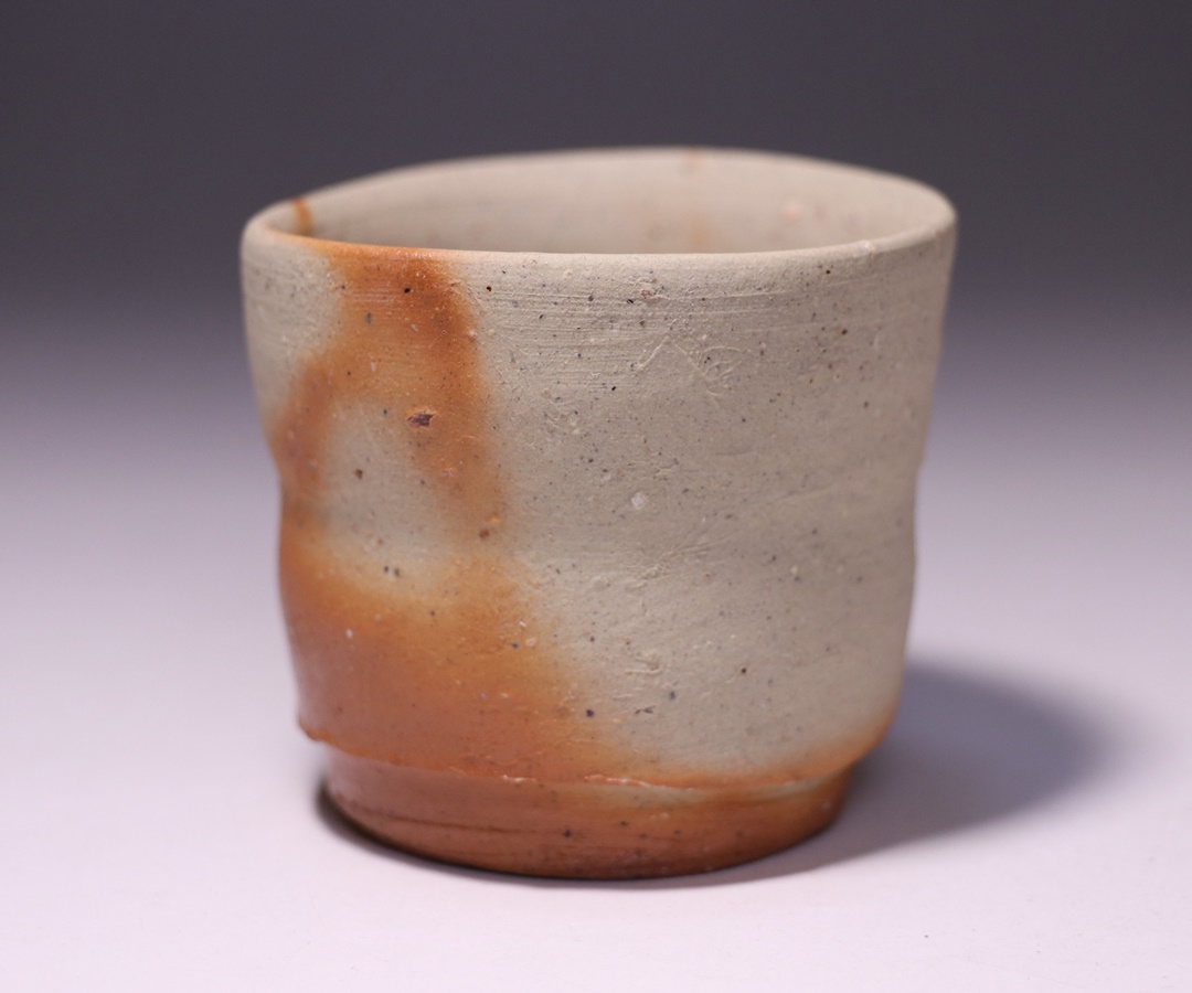 金重 愫 作 「緋襷ぐい呑 最良土ニテ」 ～備前焼専門卸小売店 川口陶楽苑～