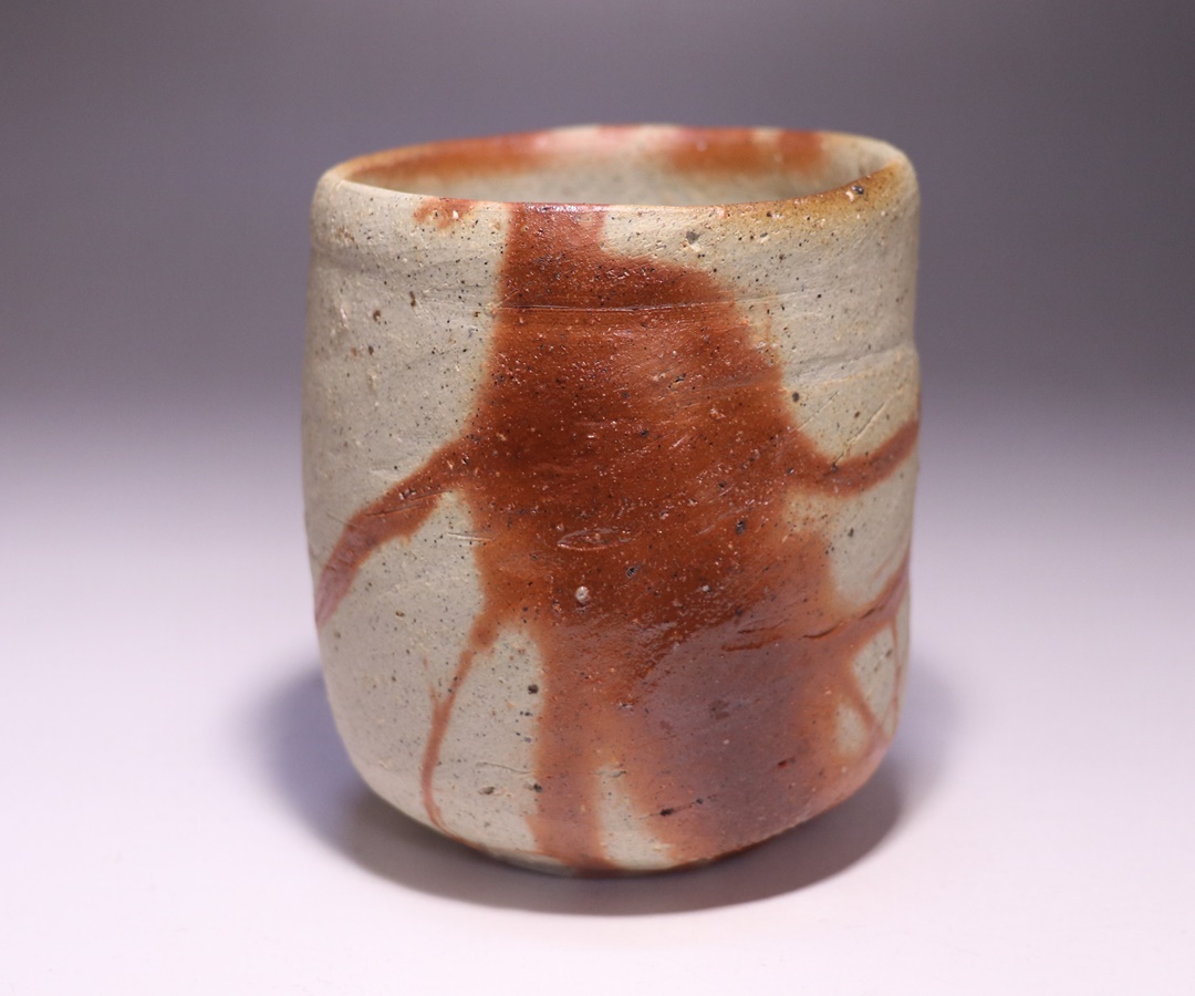 多久 守 作 「備前緋襷筒碗」 ～備前焼専門卸小売店 川口陶楽苑～