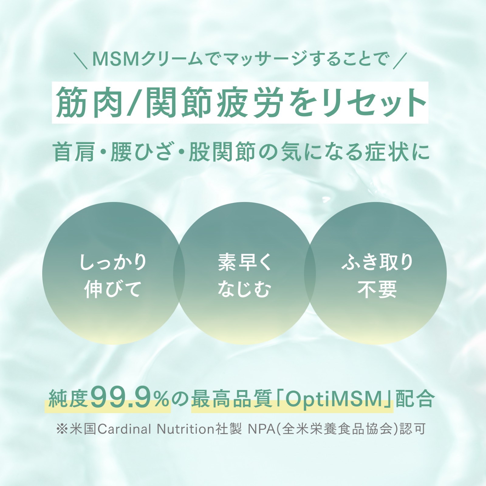 MSMクリーム 無香料 メントールフリー 140g 日本製 | トワテック