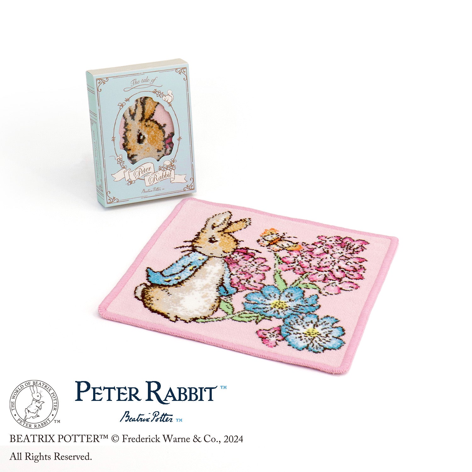 PETER RABBIT™︎』 お花と蝶々 シェニール織タオルハンカチ – タオル