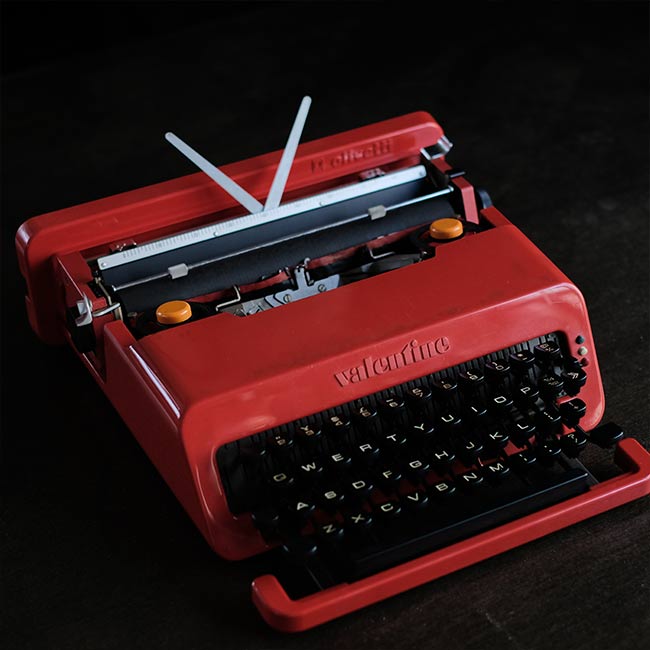 OLIVETTI Valentine S タイプライター インクリボン交換済み 訳あり