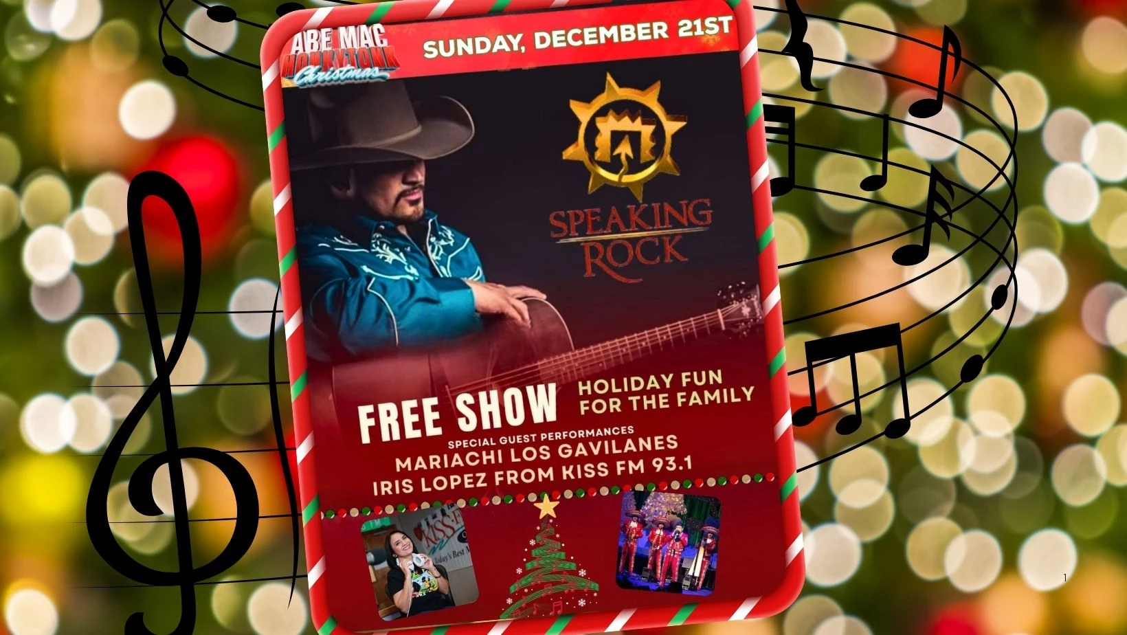 Free Christmas Concert! Abe Mac Lights Up Speaking Rock