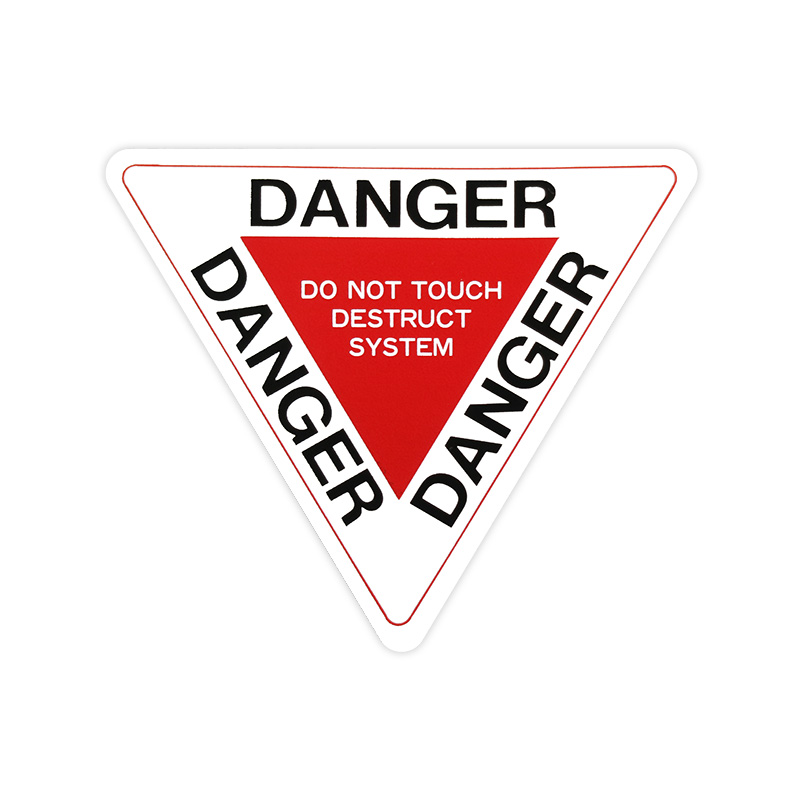 DANGER 白 2枚入 Z-3390 | 東洋マーク製作所