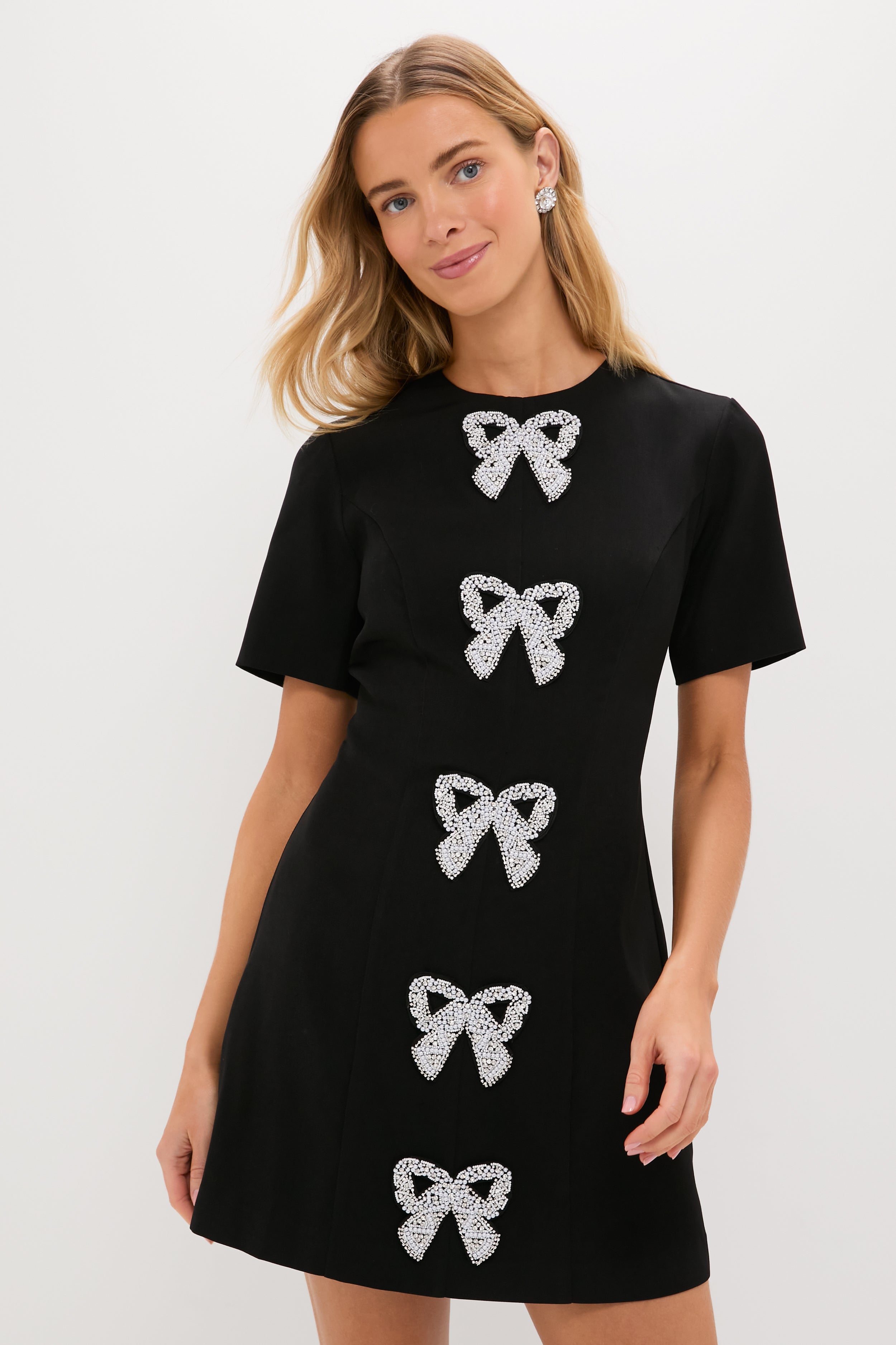 Beaded Bows Bernadette Mini Dress | Hyacinth House