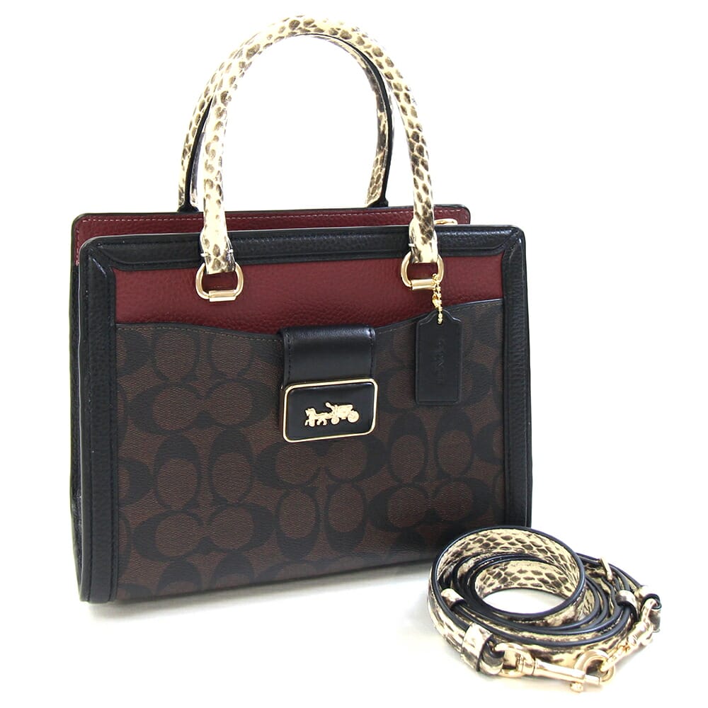 楽天市場】coach キャリーオール クロスグレーンレザーの通販