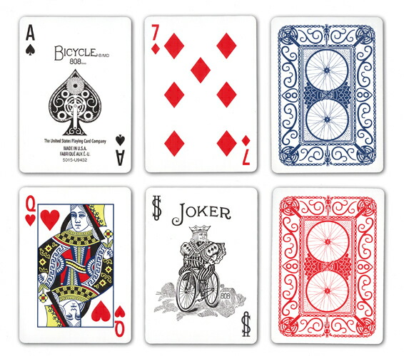 楽天市場】【トランプ】 BICYCLE CYCLIST BLUE/RED≪ バイスクル