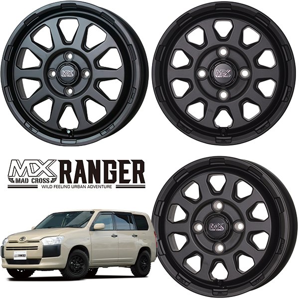 楽天市場】15インチ マッドクロス レンジャー 4.5J+45 4H-100 1本