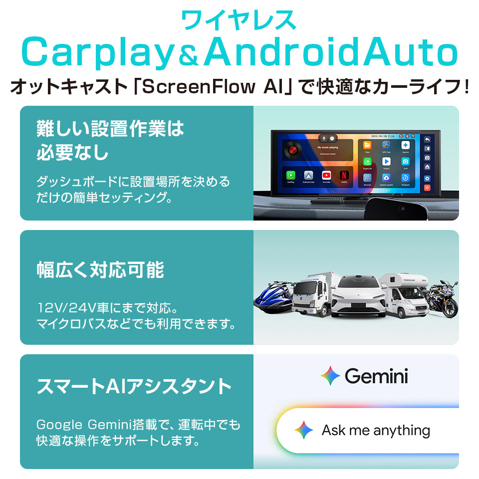 楽天市場】【正規代理店】Ottocast Screen AI オットキャスト