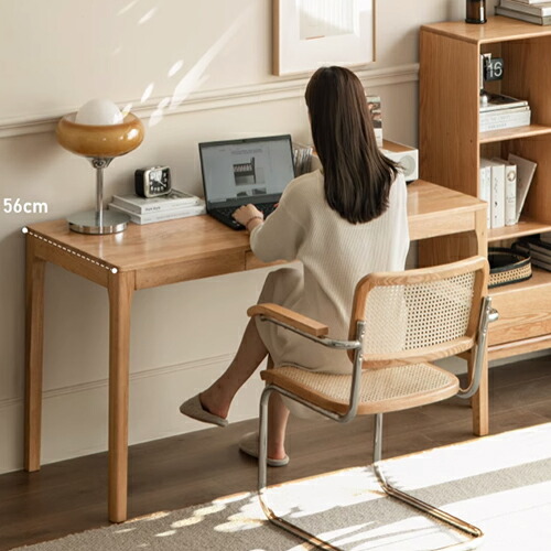 楽天市場】割引品 デスク 無垢材 幅80cm 学習 オーク材 100cm 120cm
