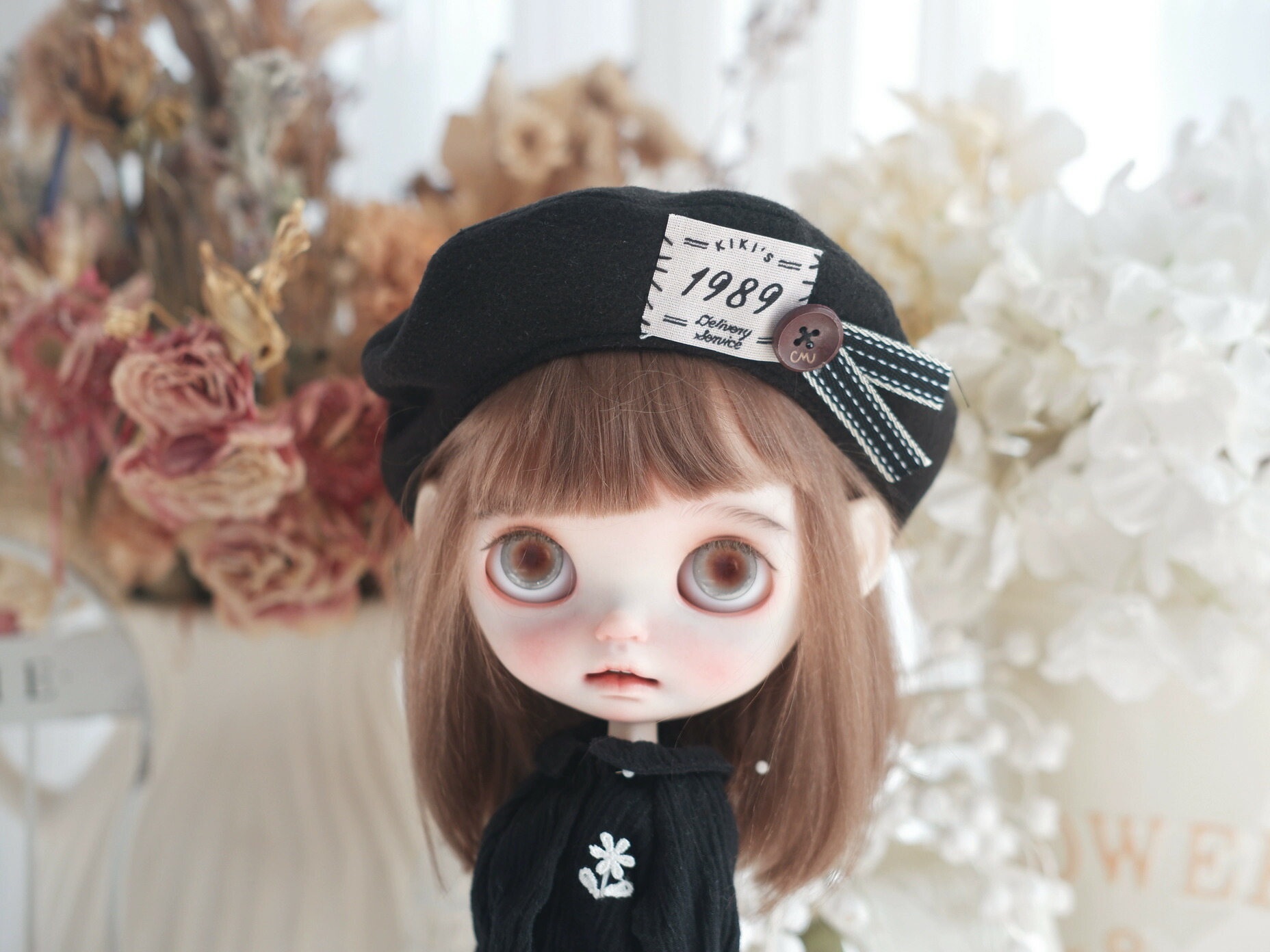 楽天市場】ブライス ネオブライス blythe レトロ 田園 ベレー帽 麦わら