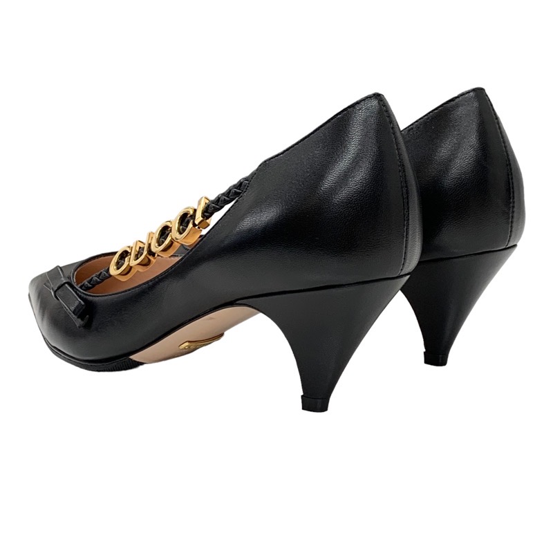 楽天市場】グッチ GUCCI パンプス 靴 シューズ レザー ブラック 黒