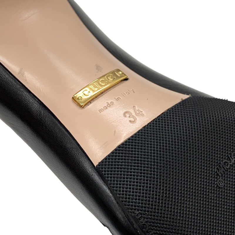 楽天市場】グッチ GUCCI パンプス 靴 シューズ レザー ブラック 黒