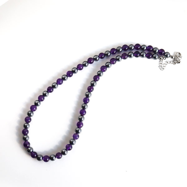 楽天市場】テラヘルツ アメジスト ネックレス 紫 パープル メンズ