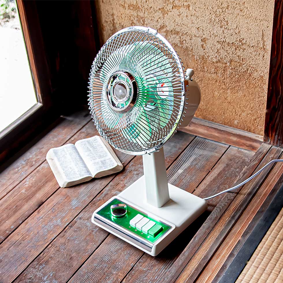 楽天市場】【訳あり・外箱不良】コイズミ レトロ 扇風機 グリーン