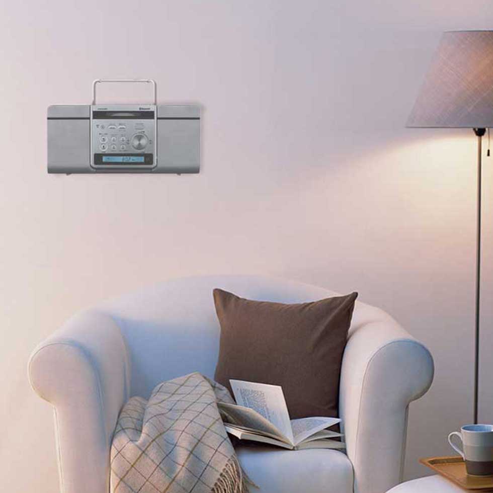 楽天市場】＼壁掛けOK／ ステレオCDシステム bluetooth コイズミ (SDB