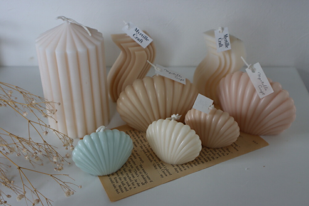 楽天市場】キャンドル モールド 貝殻 貝 シェル型 ポリ製 キャンドル