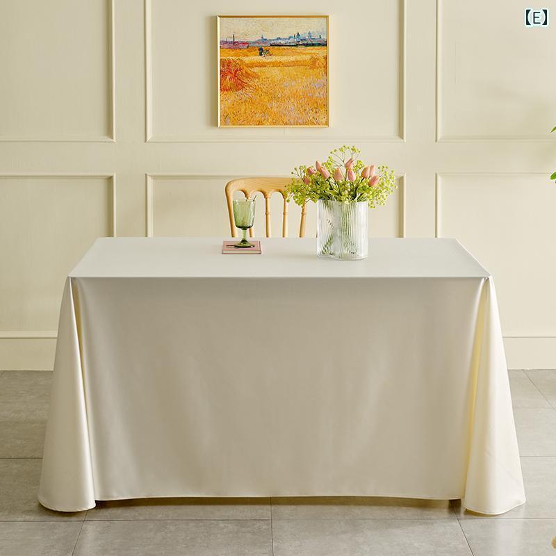 楽天市場】テーブルクロス おしゃれ 長方形 サテン 光沢 厚手 耐摩耗