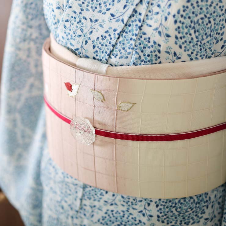 楽天市場】＼2点で3％OFFクーポン／[はんなり古風♪] 夏名古屋帯 花