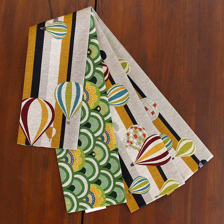 楽天市場】＼2点で3％OFFクーポン／[日本製] 細帯 半巾帯 紬風 空と海