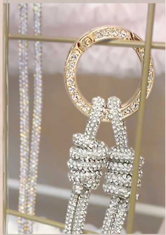 楽天市場】キラキラストーンカラビナMサイズ ゴールド/シルバー ネロリ