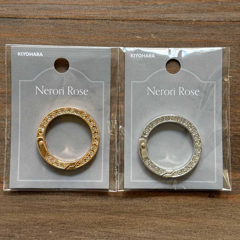 楽天市場】キラキラストーンカラビナMサイズ ゴールド/シルバー ネロリ