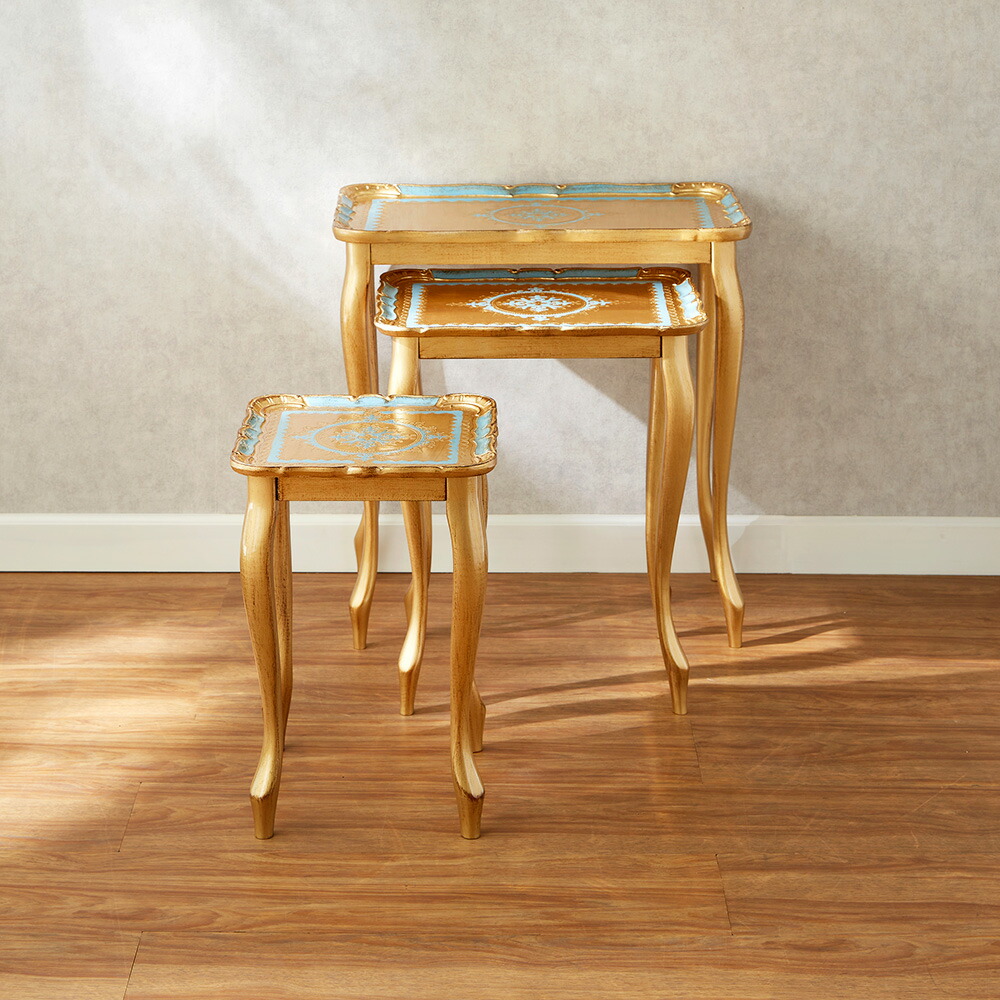 楽天市場】ネストテーブル サイドテーブル アンティーク 風 おしゃれ