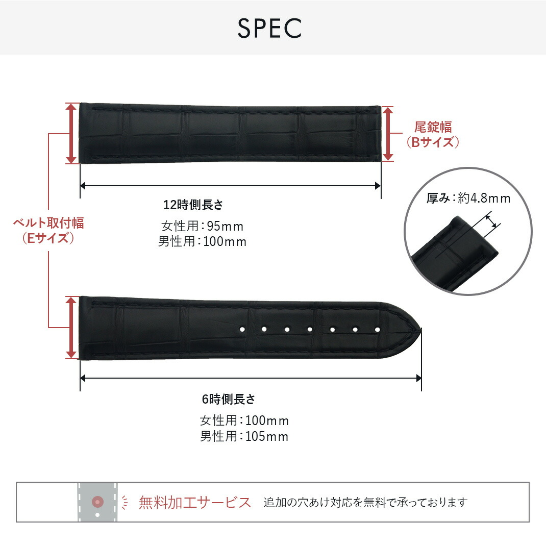 楽天市場】オメガ（OMEGA） 用 裏面防水 ベルト バンド アリゲーター