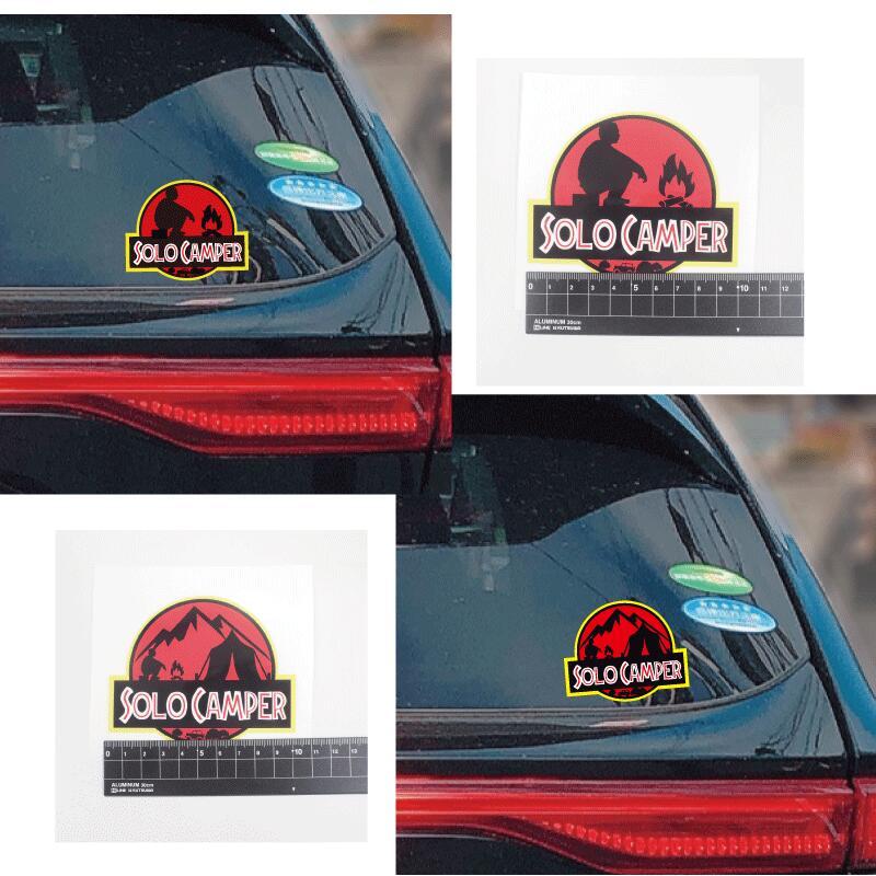 楽天市場】『ソロキャンパー』キャンプライフステッカー 10cm CAMP