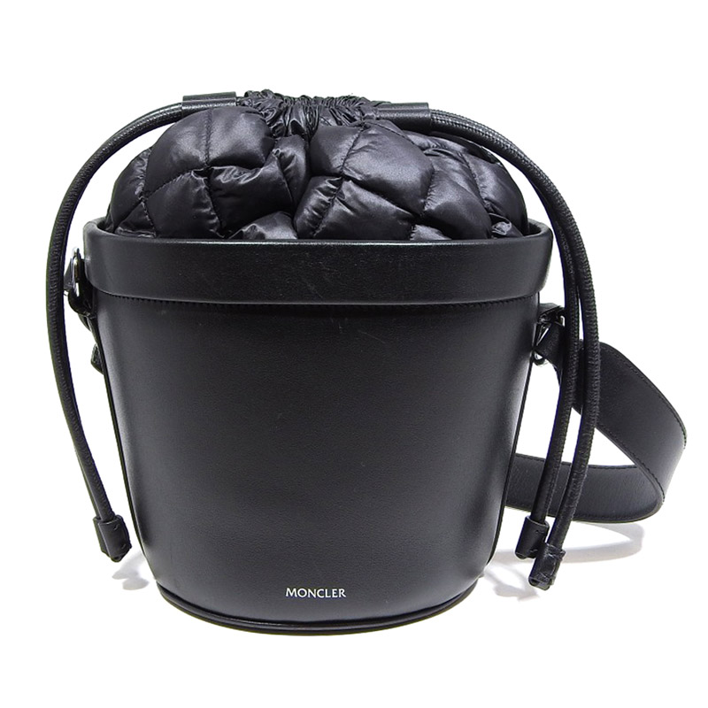 楽天市場】MONCLER モンクレール ショルダーバッグ レザー ブラック