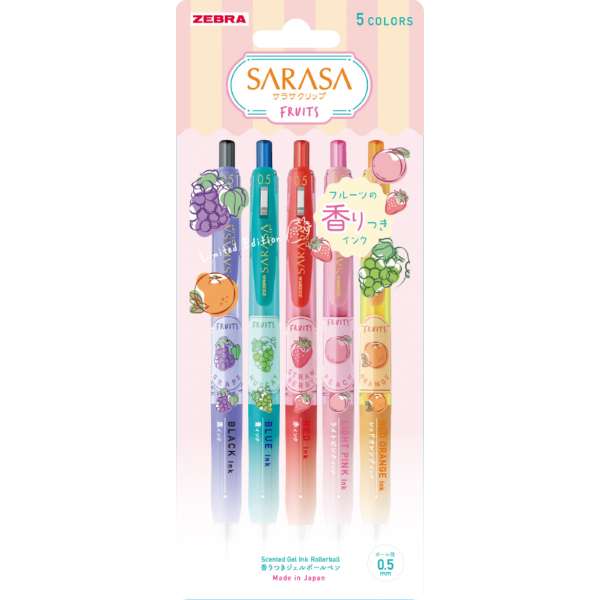 楽天市場】【ゼブラ】限定 サラサクリップ 香りつき フルーツ 5色